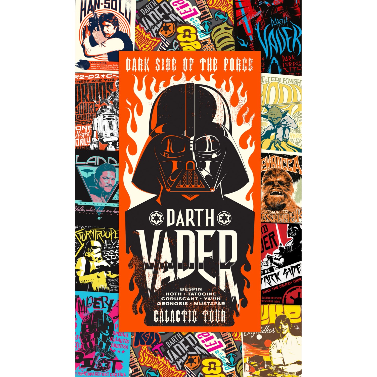 Komar Fototapete Vlies Star Wars Rock On Posters  120 x 200 cm