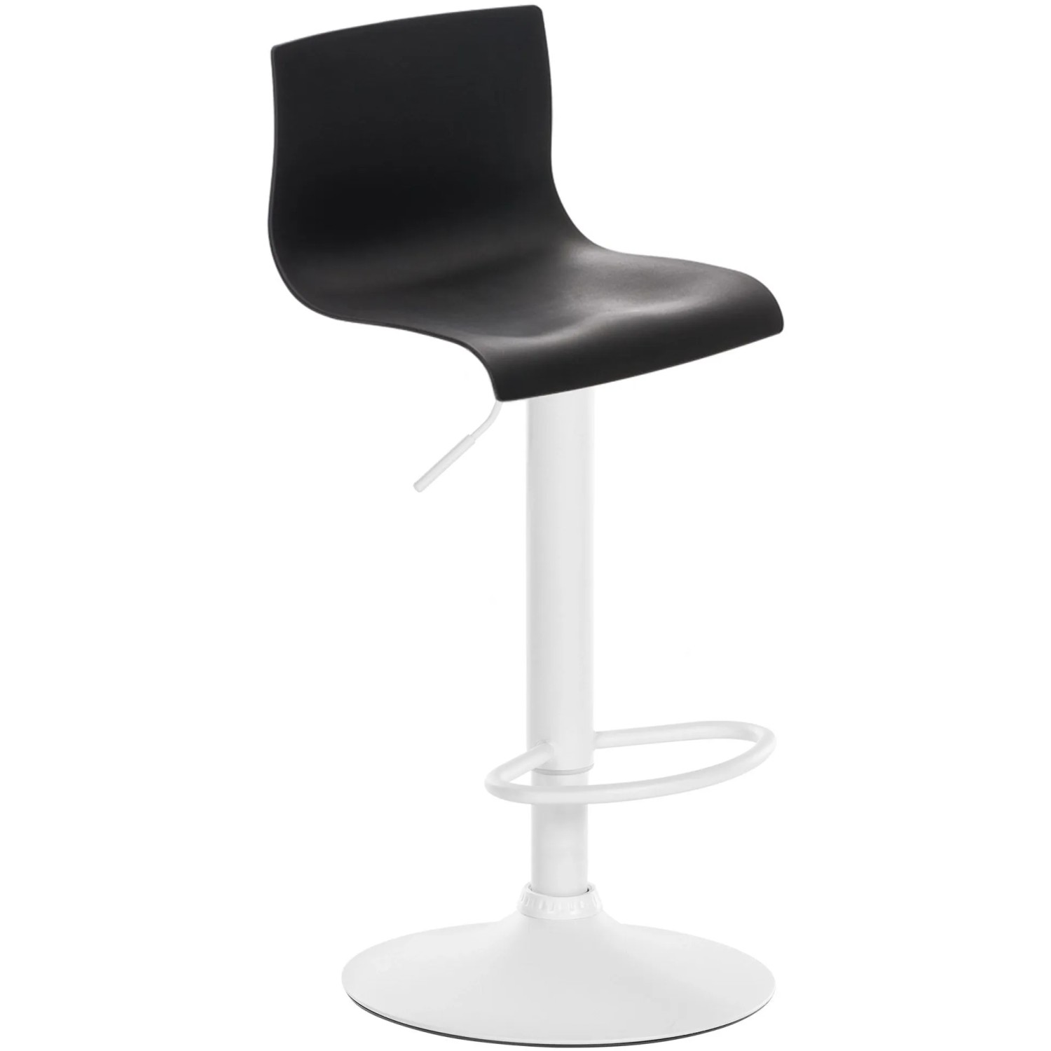 CLP Barhocker Hover Kunststoff Metall Matt Weiss/Schwarz