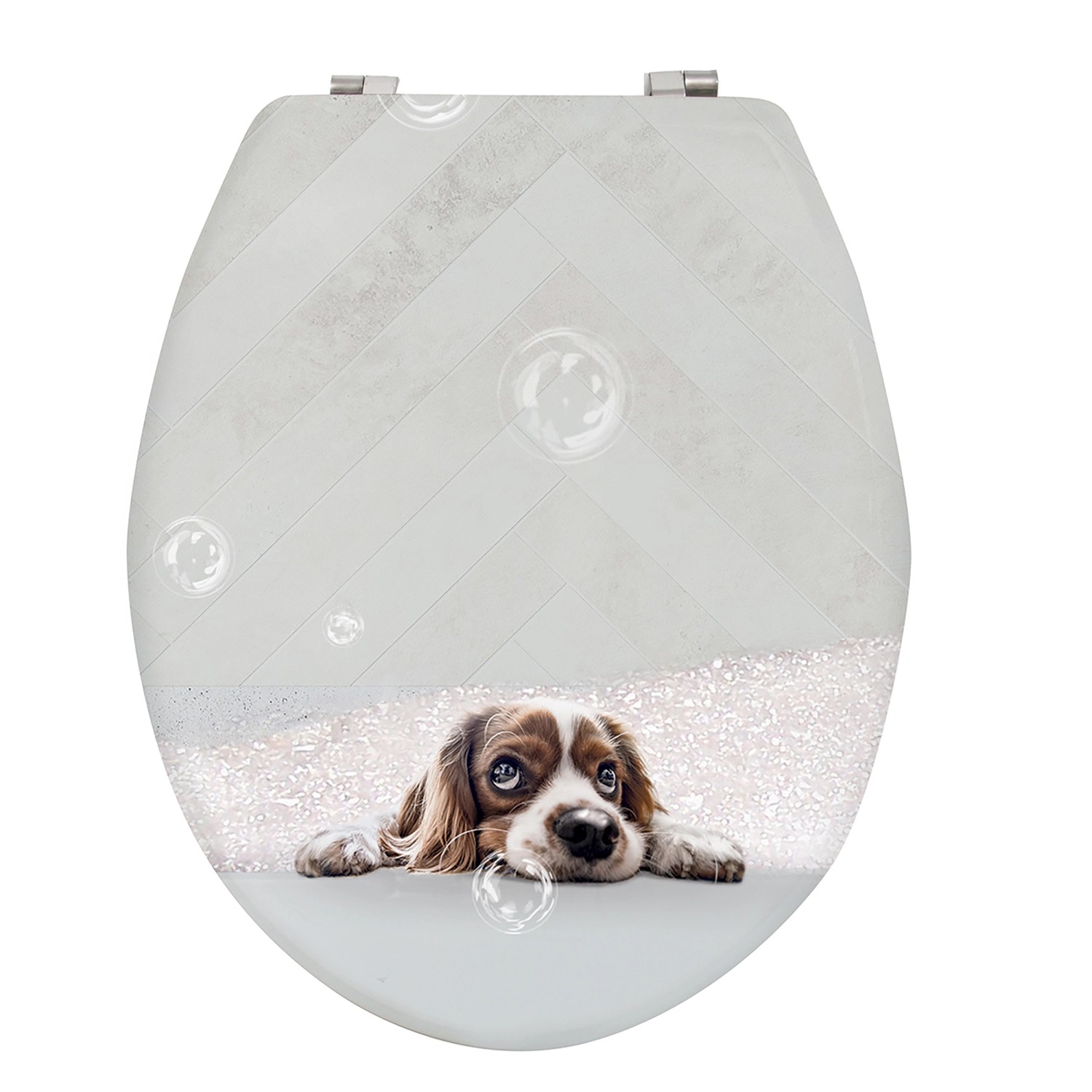 MSV WC-Sitz Doggy Bath MDF 42,5 cm x 36,5 cm x 5 cm Mehrfarbig günstig online kaufen