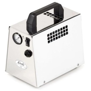 Ich-Zapfe Mini-Kompressor VK30 aus Metall, silberfarben, für Bierzapfanlagen.