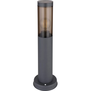 Globo Boston Sockelleuchte, Edelstahl Anthrazit, 45 cm hoch. Moderne Außenleuchte für Garten und Hof.