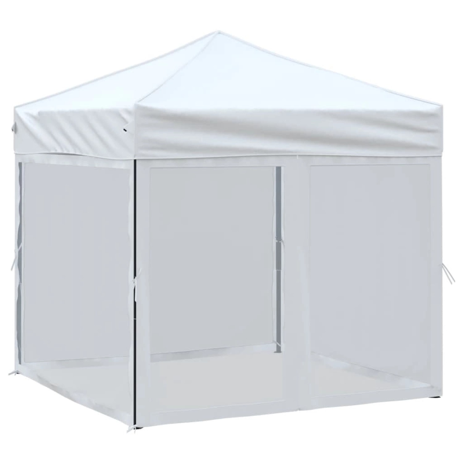 vidaXL Partyzelt Faltbar mit Seitenwänden Weiß 2x2 m günstig online kaufen