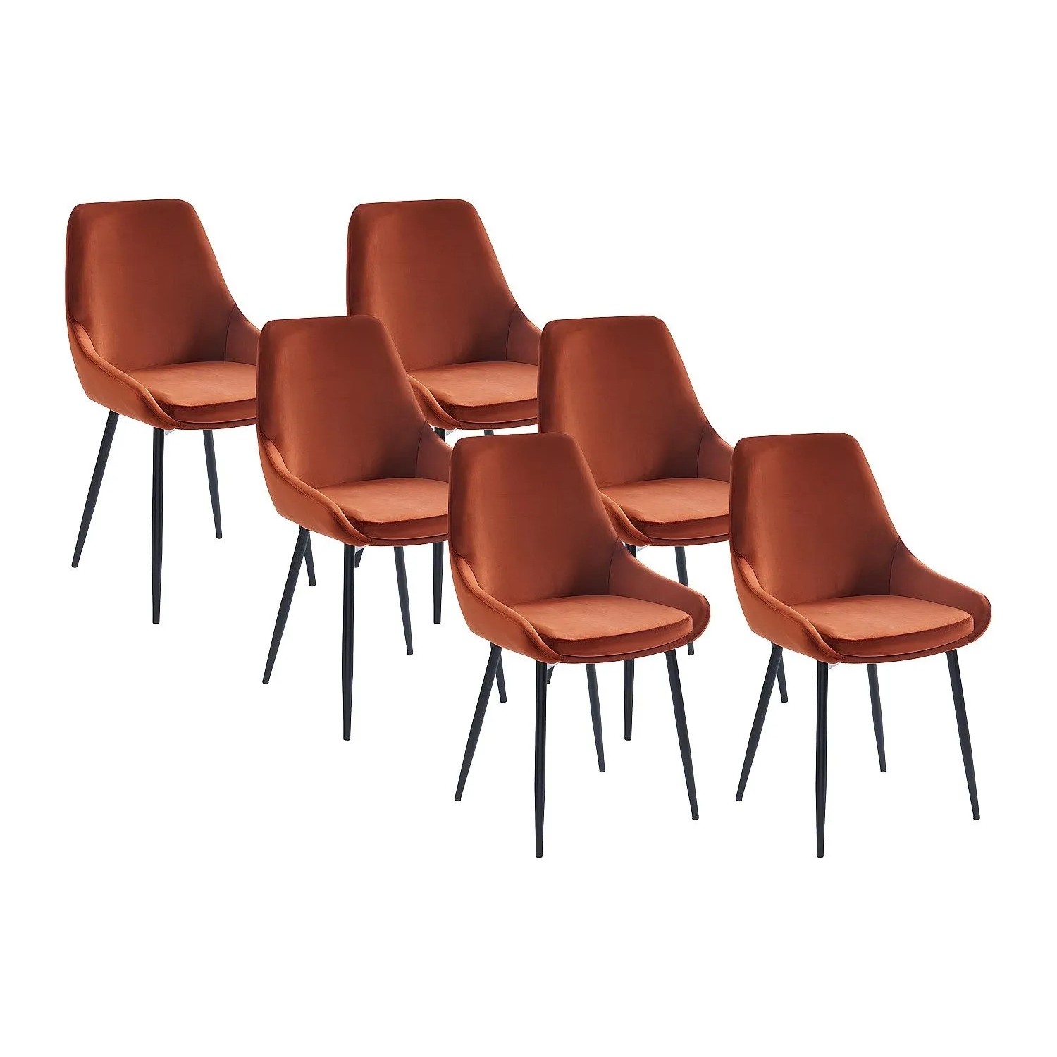 Vente-unique Stuhl Masurie Terracotta 49 cm