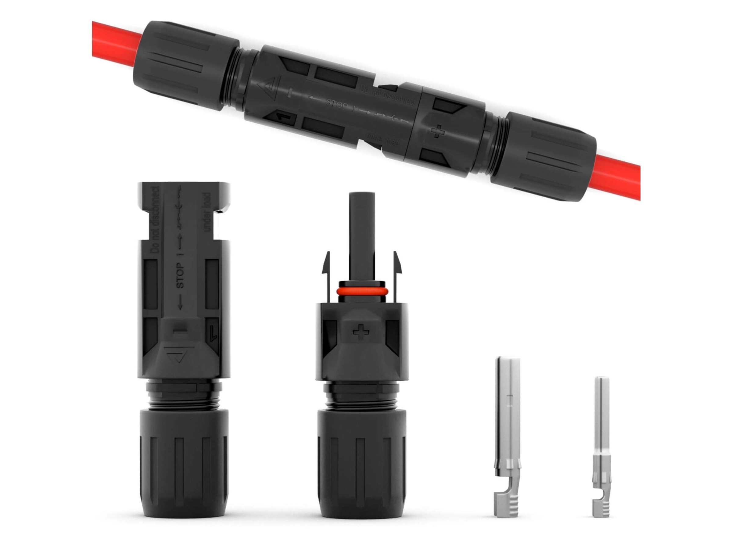 10 Paia Di Connettori Solari Impermeabili Per Cavi Fotovoltaici - Maschio/Femmina Per Pannelli Solari (2.5-6mm², 30A, IP67)