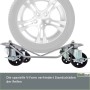 TRUTZHOLM Rangierhilfe für PKW mit Reifen auf Rollen, 360° drehbar, ideal für Werkstatt & Garage.
