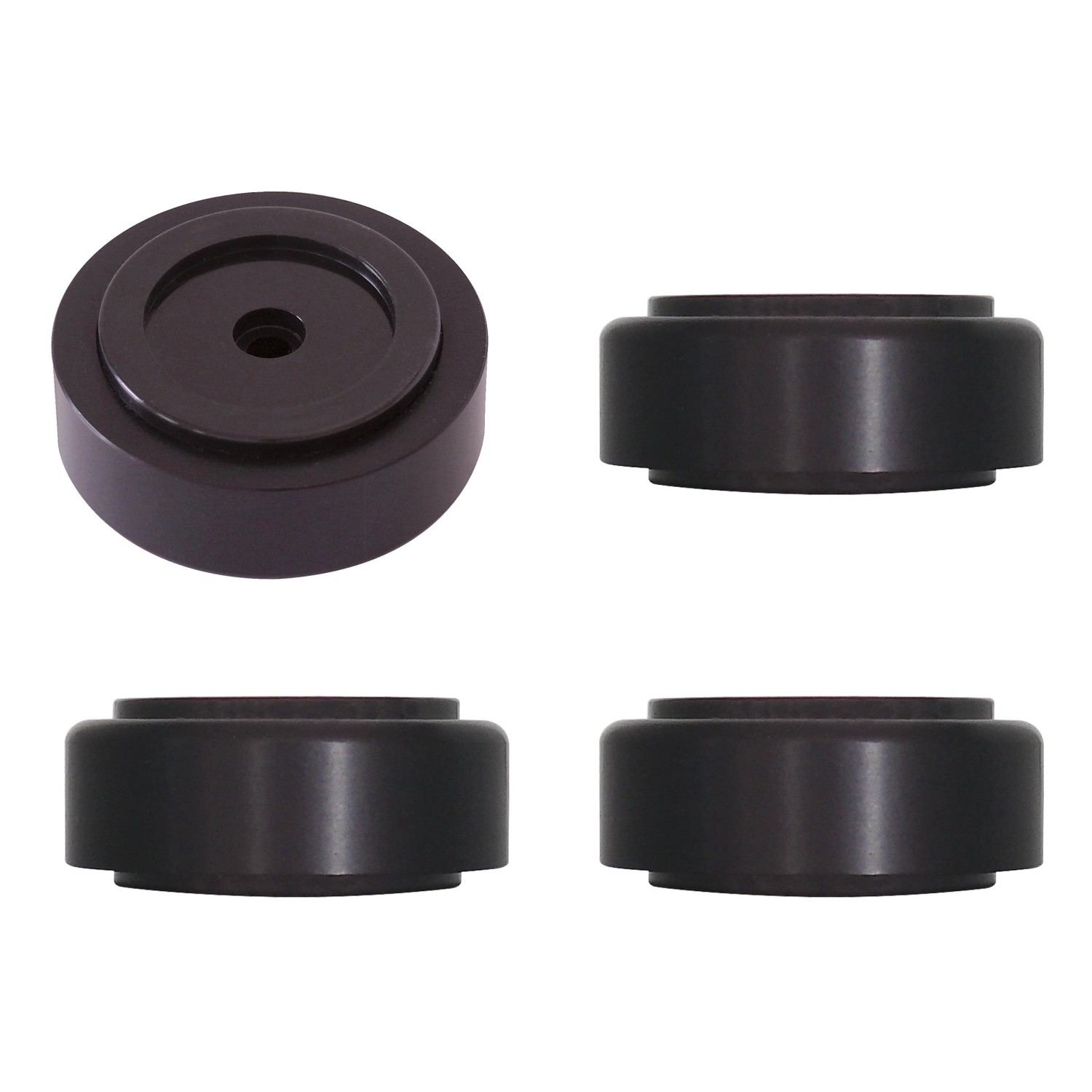Dynavox Gerätefüße Aluminium 4 Stück Schwarz