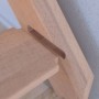 Detailaufnahme StarWood Buche Treppe mit Holzgeländer und Querleisten, Fokus auf Holzverbindung.