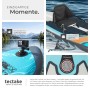 Tectake SUP Board Palagios mit GoPro-Kamerahalterung und gepolstertem Kajak-Sitz auf dem Wasser. Wassersport.