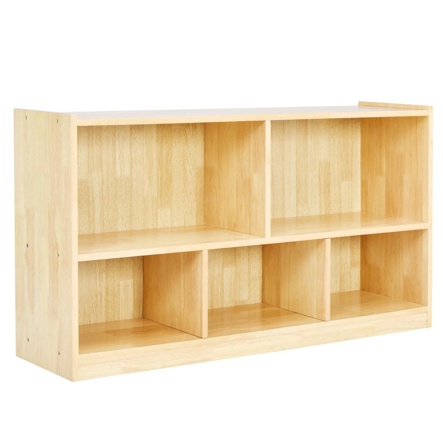 Costway Kinder Spielzeugschrank Holz 111 x 30 x 61,5 cm Eiche günstig online kaufen
