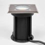 Lindby Insa Bodeneinbaustrahler, Alu/Edelstahl, IP67 wasserdicht, für GU10 Leuchtmittel.