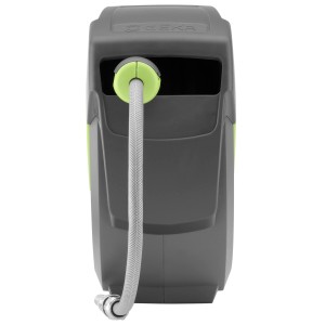 Geka Schlauchbox K25 Grau, automatische Schlauchaufroller für die Wandmontage.