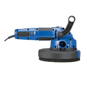 LUX Trockenbauschleifer TBS-1050, blaue Schleifmaschine mit großem Schleifteller und Zusatzhandgriff.