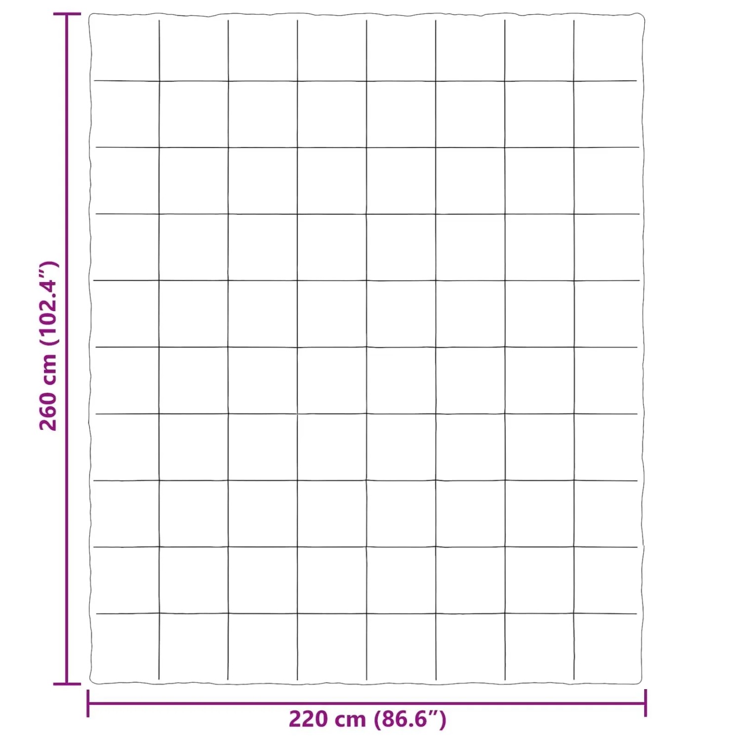 vidaXL Sommerdecke Gepolstert Anthrazit 220 x 260 cm Mikrofaser 42025915_10