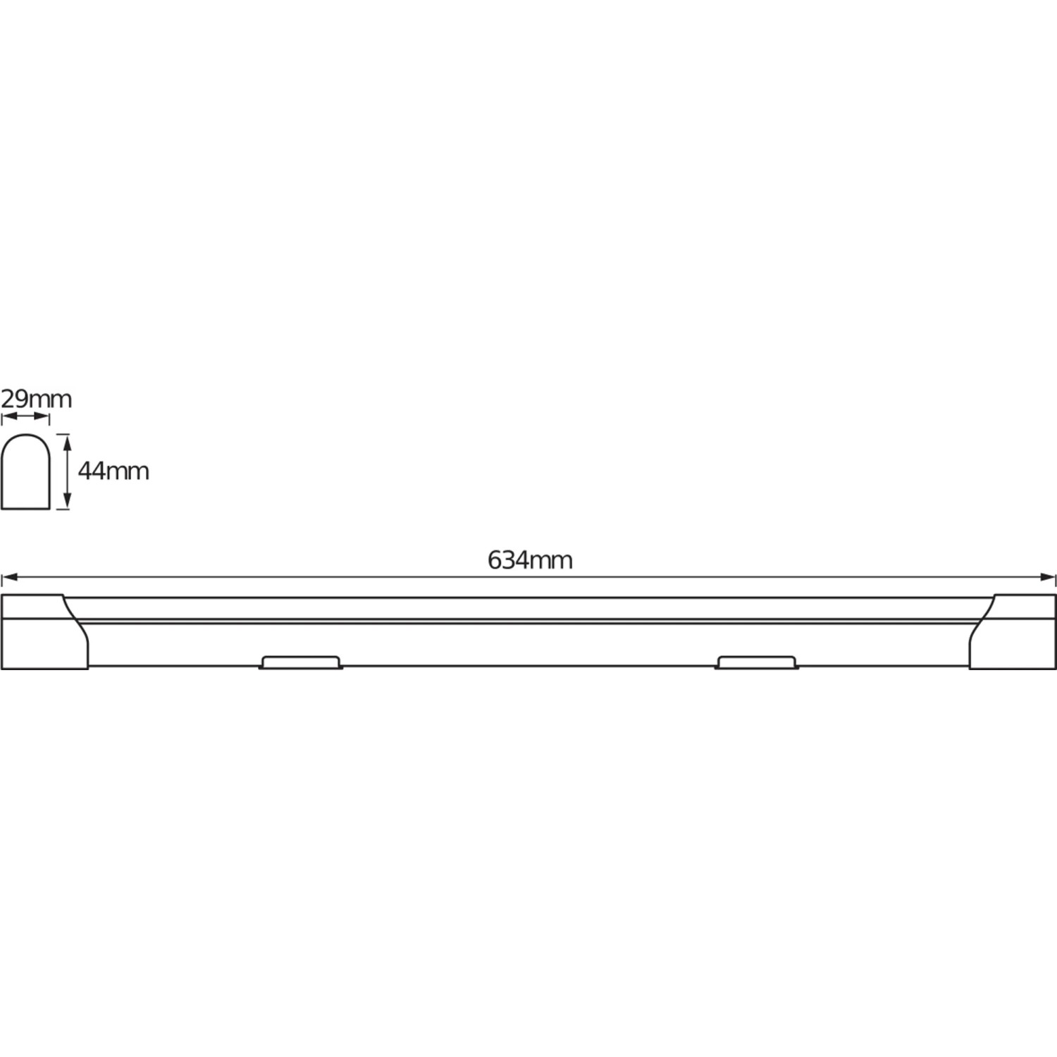Osram LED-Lichtleiste Value Batten 10 W 63,4 x 2,9 x 4,4 cm Silber_5