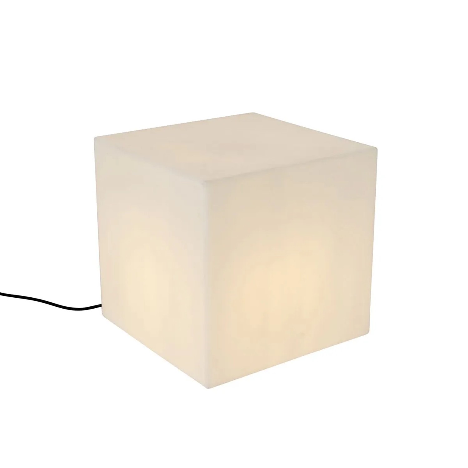 QAZQA Moderne Außenleuchte Weiß 38 cm Quadratisch IP44 Nura
