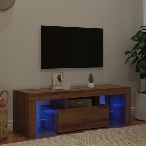 vidaXL TV-Schrank mit LED Artisan-Eiche 120x36,5x40 cm Holzwerkstoff 856302