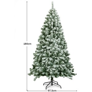 Costway Künstlicher Weihnachtsbaum 928 Spitzen PVC 180cm