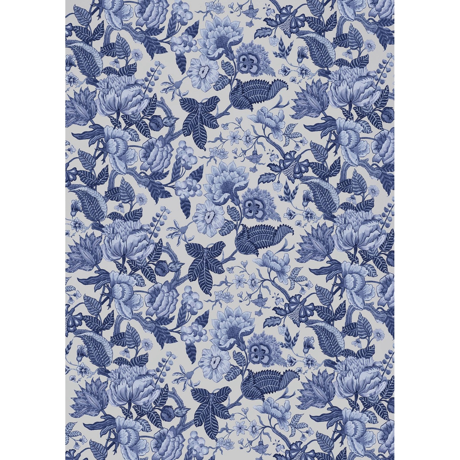 Sanders & Sanders Fototapete Blumen Blau 200 x 280 cm 611979