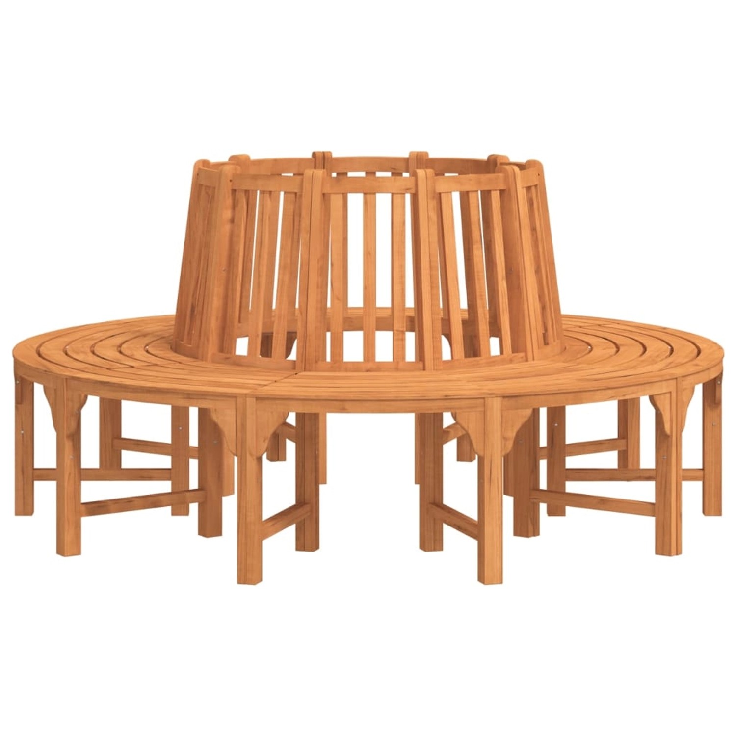vidaXL Baumbank Rund Ø208 cm Massivholz Eukalyptus 3154103 günstig online kaufen