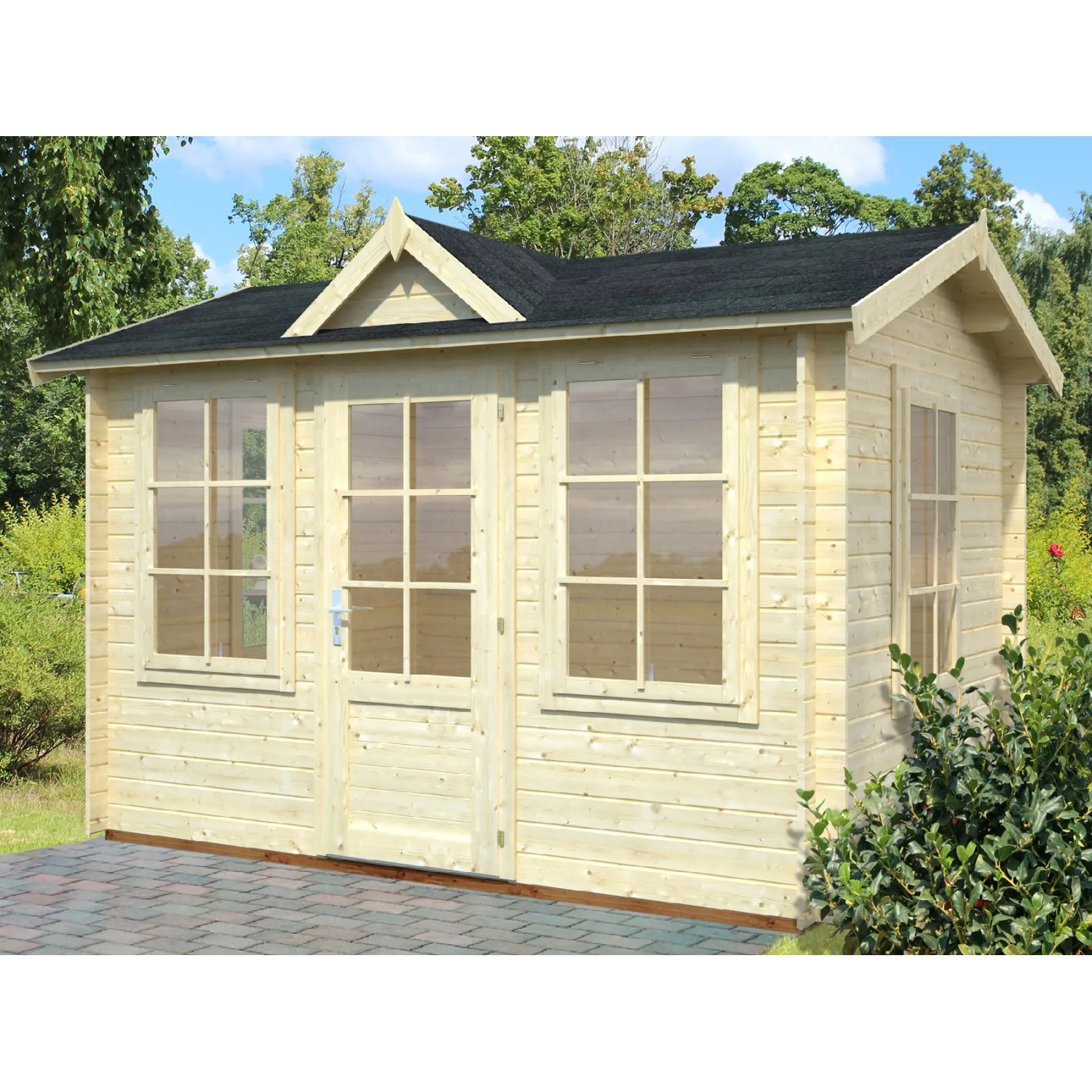 Palmako Holz-Gartenhaus Claudia 320 cm x 240 cm