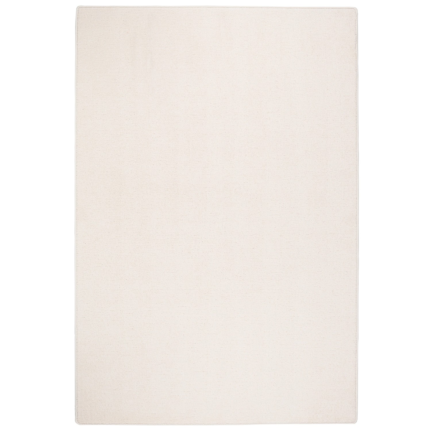 Weißer Hochflor Teppich (100x200cm) von Snapstyle Luna. Velours Teppich für Wohnräume, fußbodenheizungsgeeignet.