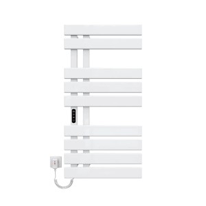 Emke Elektrischer Handtuchhalter 100×50cm Weiß Flachbadheizkörper 320W LED Display WiFi APP Steuerung Timer