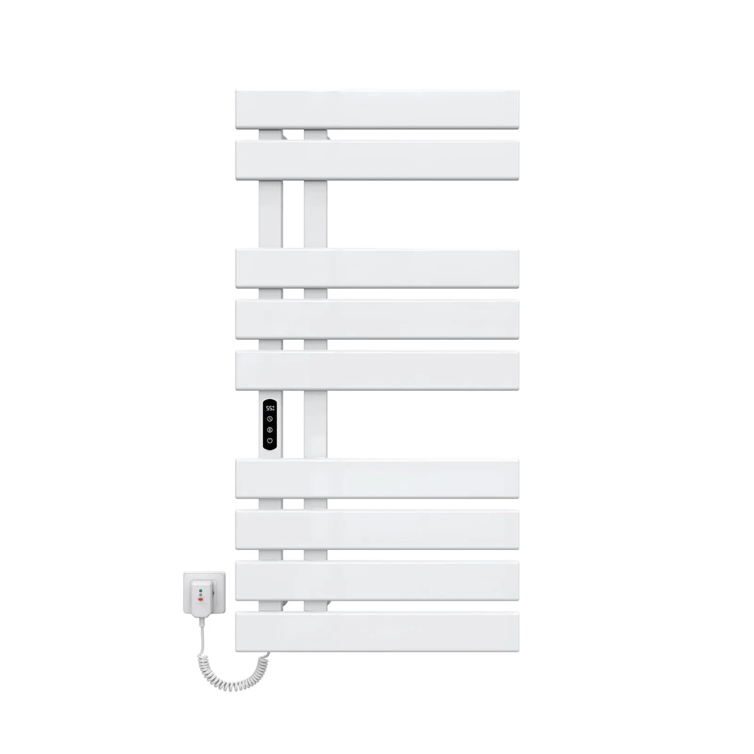 Emke Elektrischer Handtuchhalter 100×50cm Weiß Flachbadheizkörper 320W LED Display WiFi APP Steuerung Timer