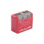 Roter Shelly Smart-Relais Unterputz 1PM Mini Gen4 für Hausautomation.