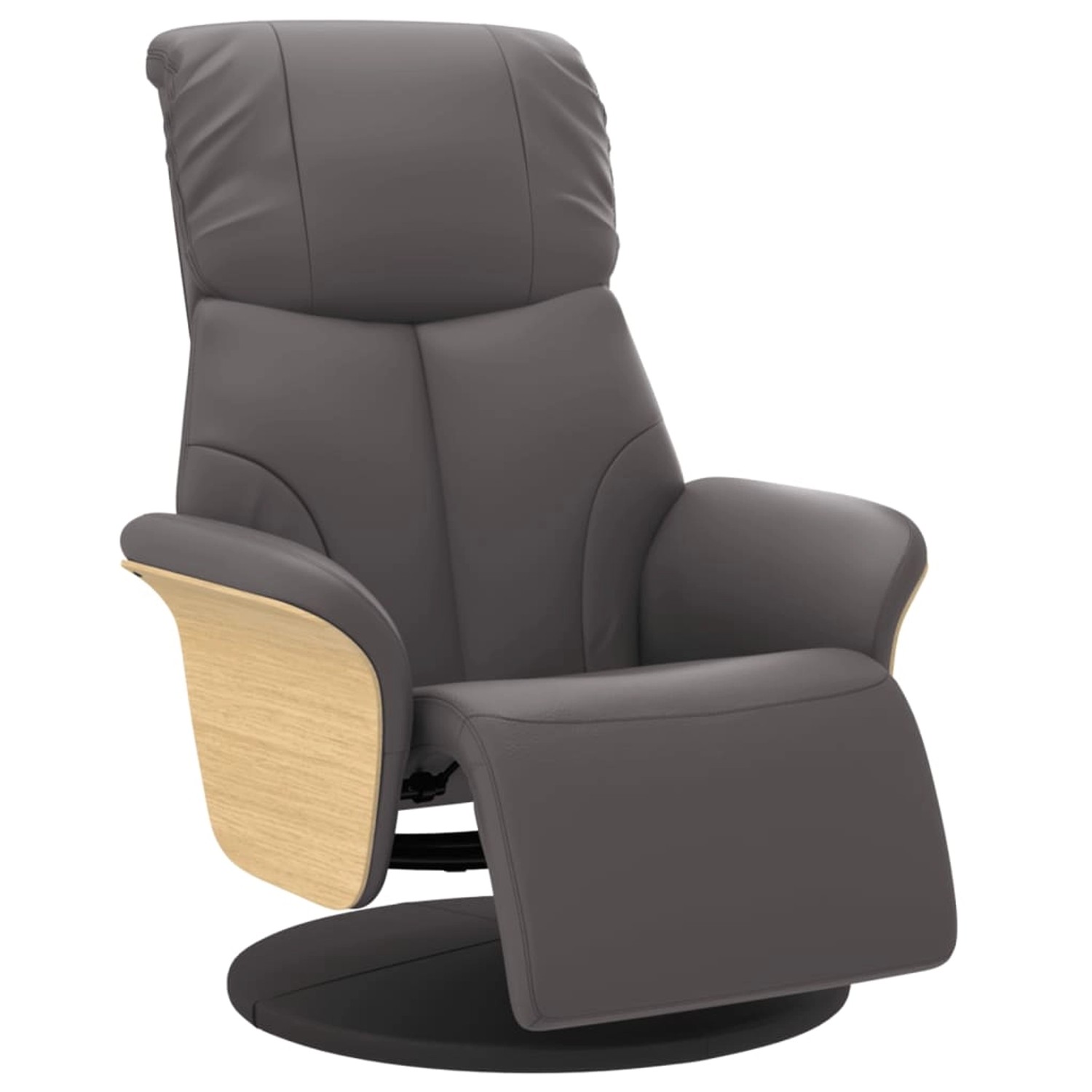 vidaXL Relaxsessel mit Fußteil Grau Kunstleder 356627 günstig online kaufen