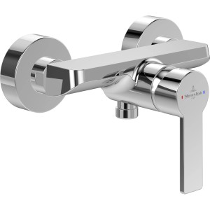 Villeroy & Boch Architectura Duscharmatur, Chrom, Einhebelmischer für Aufputzmontage.