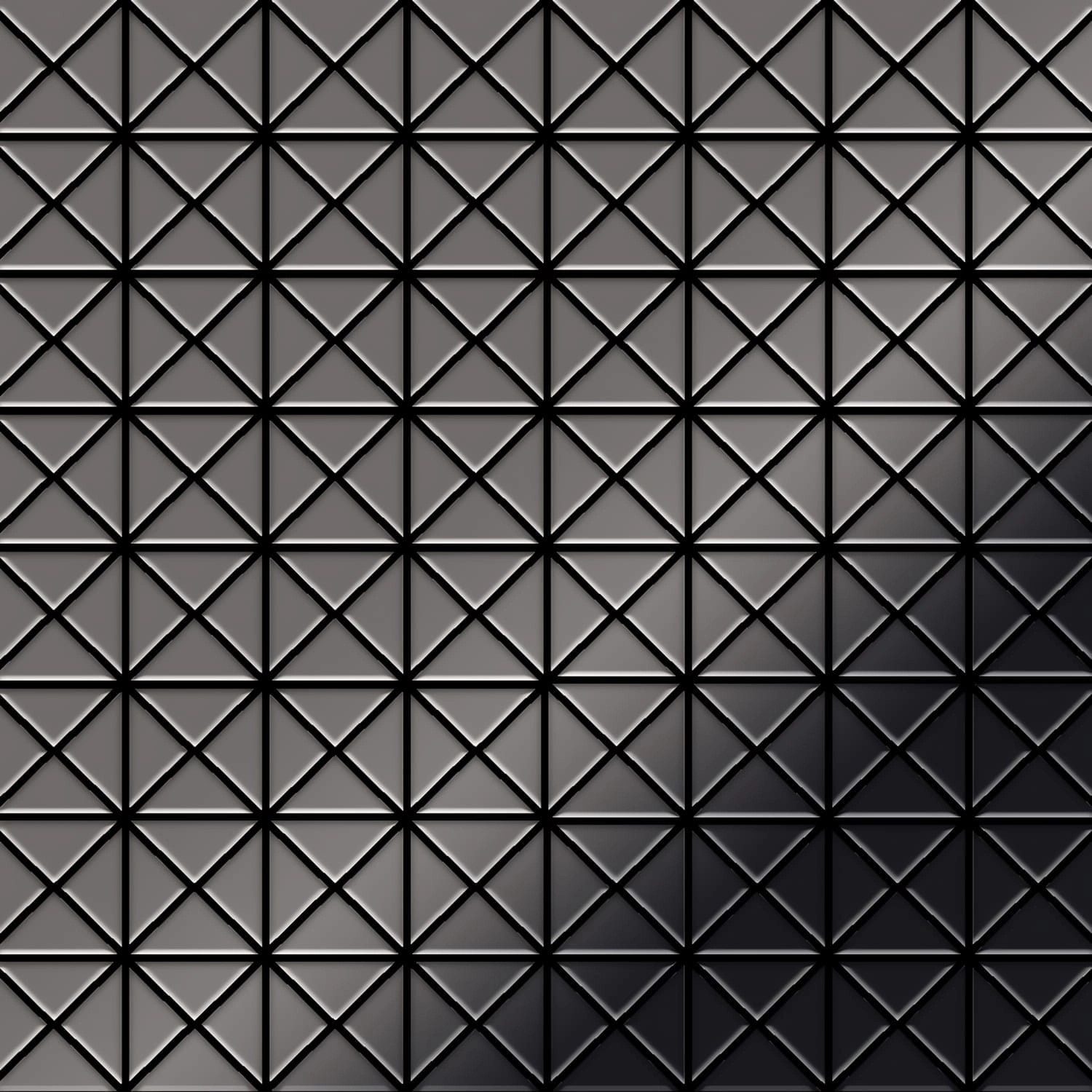 ALLOY Mosaik Fliese Massiv Metall Titan Hochglanz Dunkelgrau 1,6mm Deco-ti- günstig online kaufen