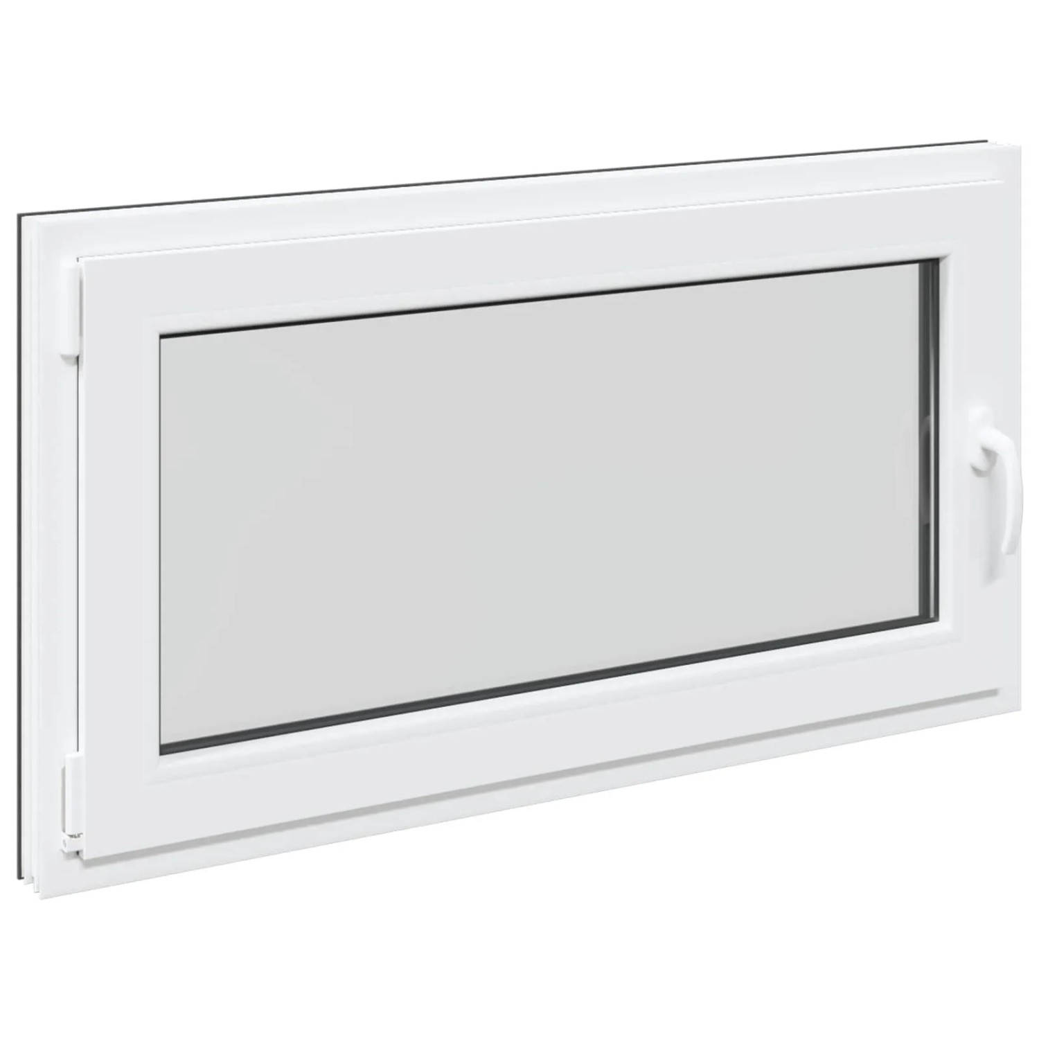 vidaXL Kellerfenster RISOR Anthrazit 110 x 70 cm PVC und Glas 42047301