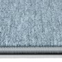 Detailaufnahme: Hellgrauer, runder KARAT Teppich London mit Schlingenflor.