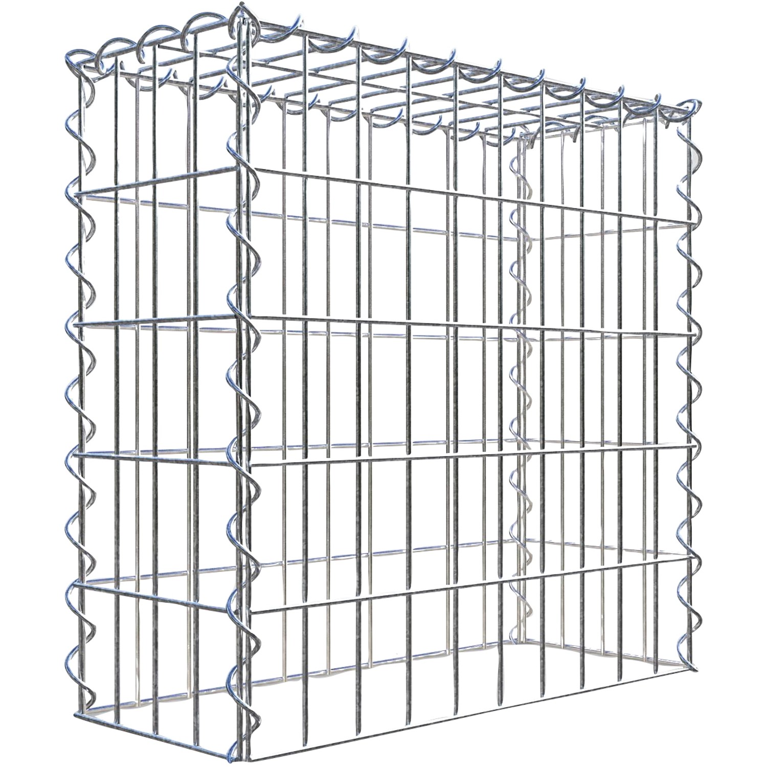 Gabiona Gabione-Anbaukorb Typ 3 50 x 50 x 20 cm Maschenw 5 x 10 cm
