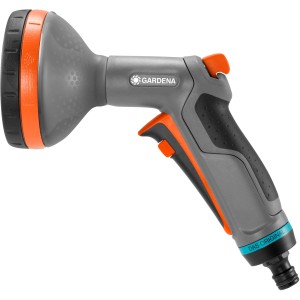Gardena Comfort Multibrause, Gartenspritze mit 5 Sprühbildern und ergonomischem Griff.