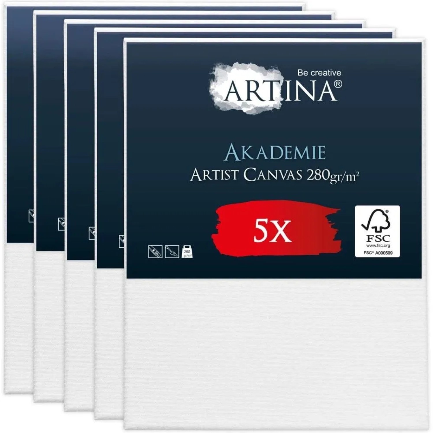 Artina Akademie Keilrahmen 80x100cm FSC 5tlg