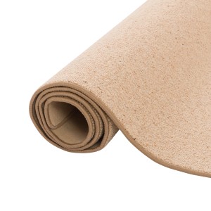 Gerollter Snapstyle Natur Teppich aus Wolle, Berber Karamell, 160x200cm.