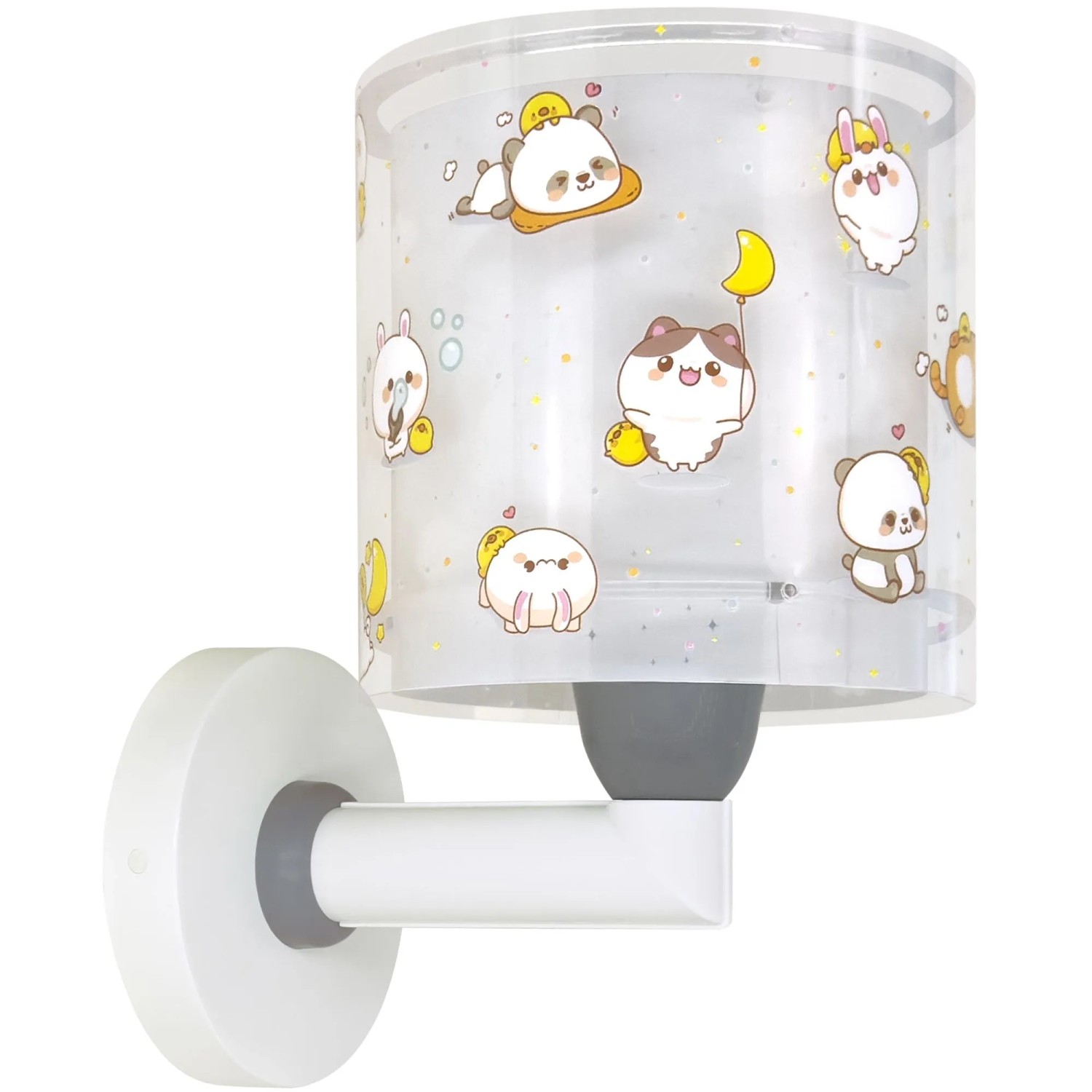 Dalber Wandleuchte für Kinder Kawaii Friends Grau Tiere