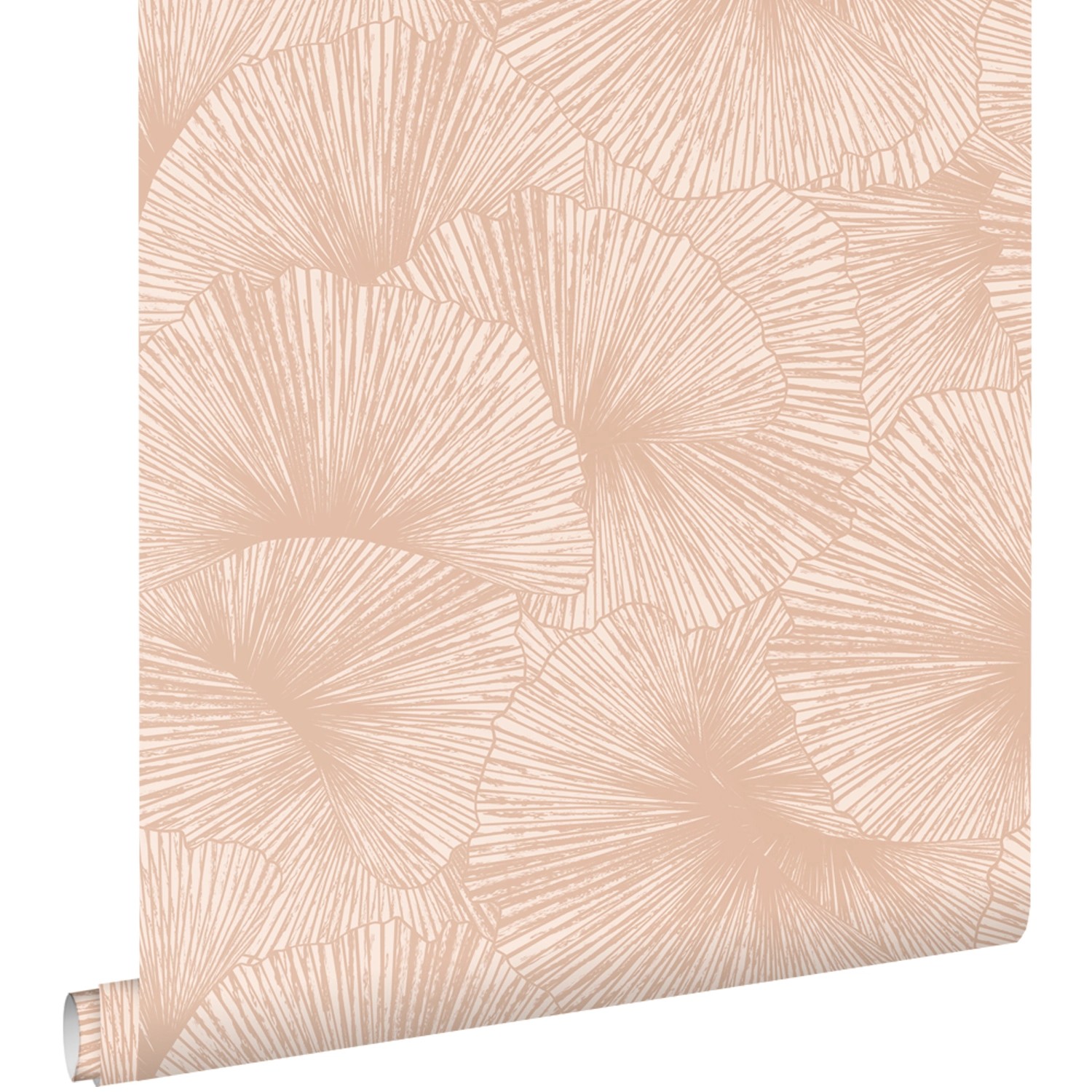 ESTAhome Tapete 3D Muster Blätter Altrosa 53 cm x 10.05 m günstig online kaufen