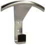 Vernickelter Wandhaken 1938 aus Metall, feingeschliffen und stabil.