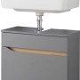 Pelipal Waschbeckenunterschrank Quickset 357, Quarzgrau Matt Touch, 60 cm mit Waschbecken.
