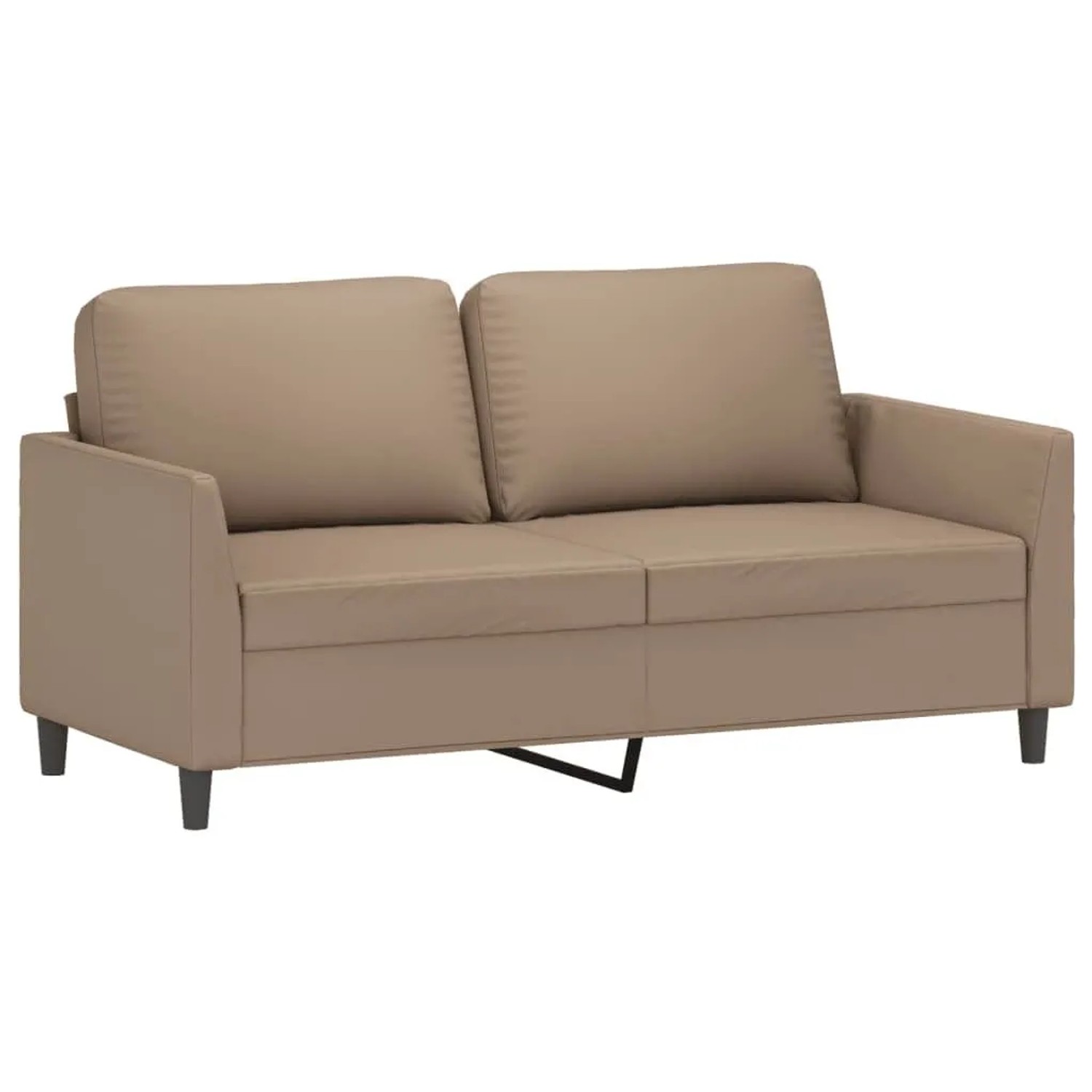 vidaXL 2-Sitzer-Sofa Cappuccino-Braun 140 cm Kunstleder 359337 günstig online kaufen