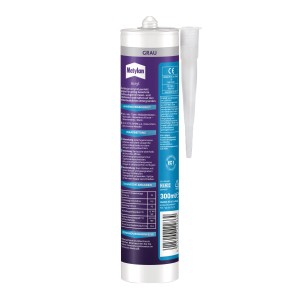 Metylan Acryl Dichtstoff Grau, 300ml Kartusche für Wand und Decke.