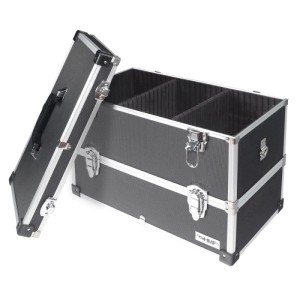 HMF 14660-02 Alu Werkzeugkoffer 2 Etagen Leer Verstellbare Facheinteilung