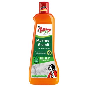 Poliboy Marmor Granit Pflege, 500ml Flasche für Naturstein-Reinigung und Schutz.