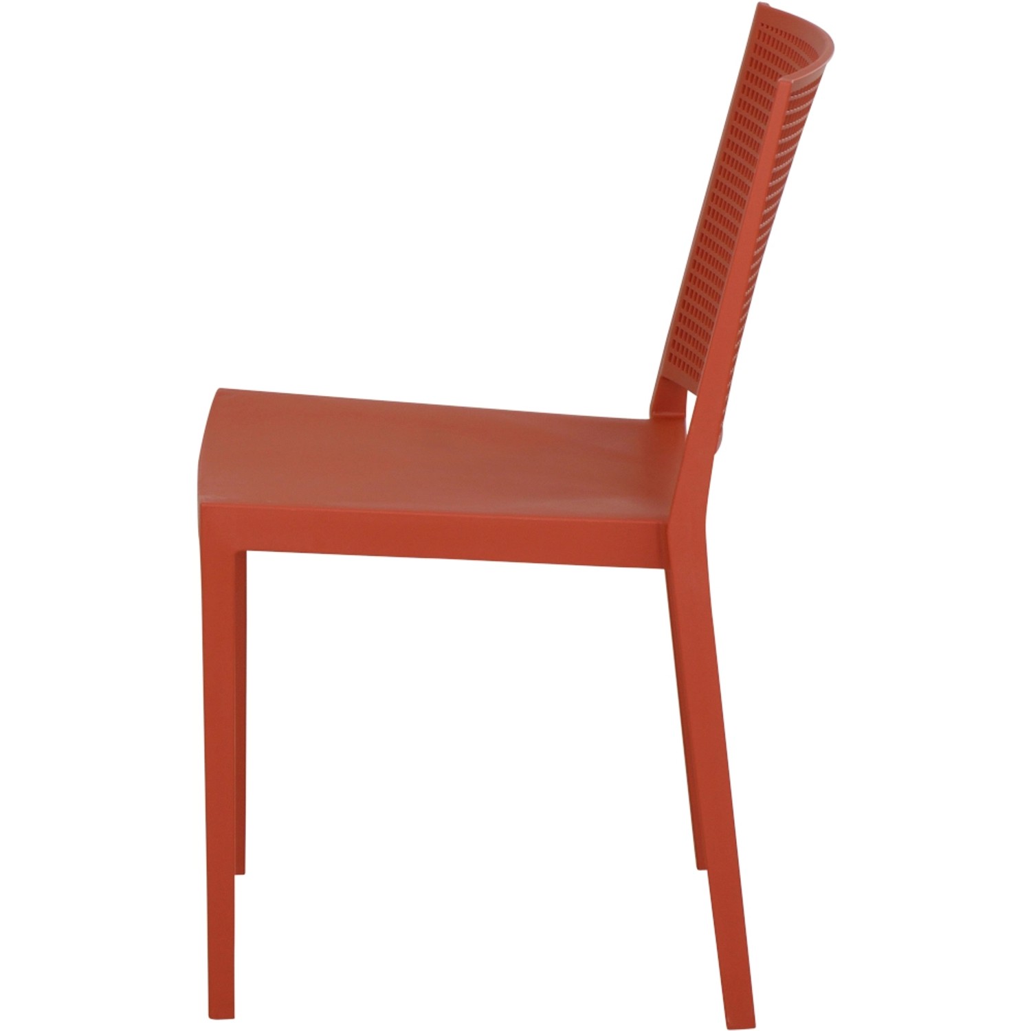 Siena Garden Stapelstuhl Square in Brick, Gartenstuhl aus robustem Material.