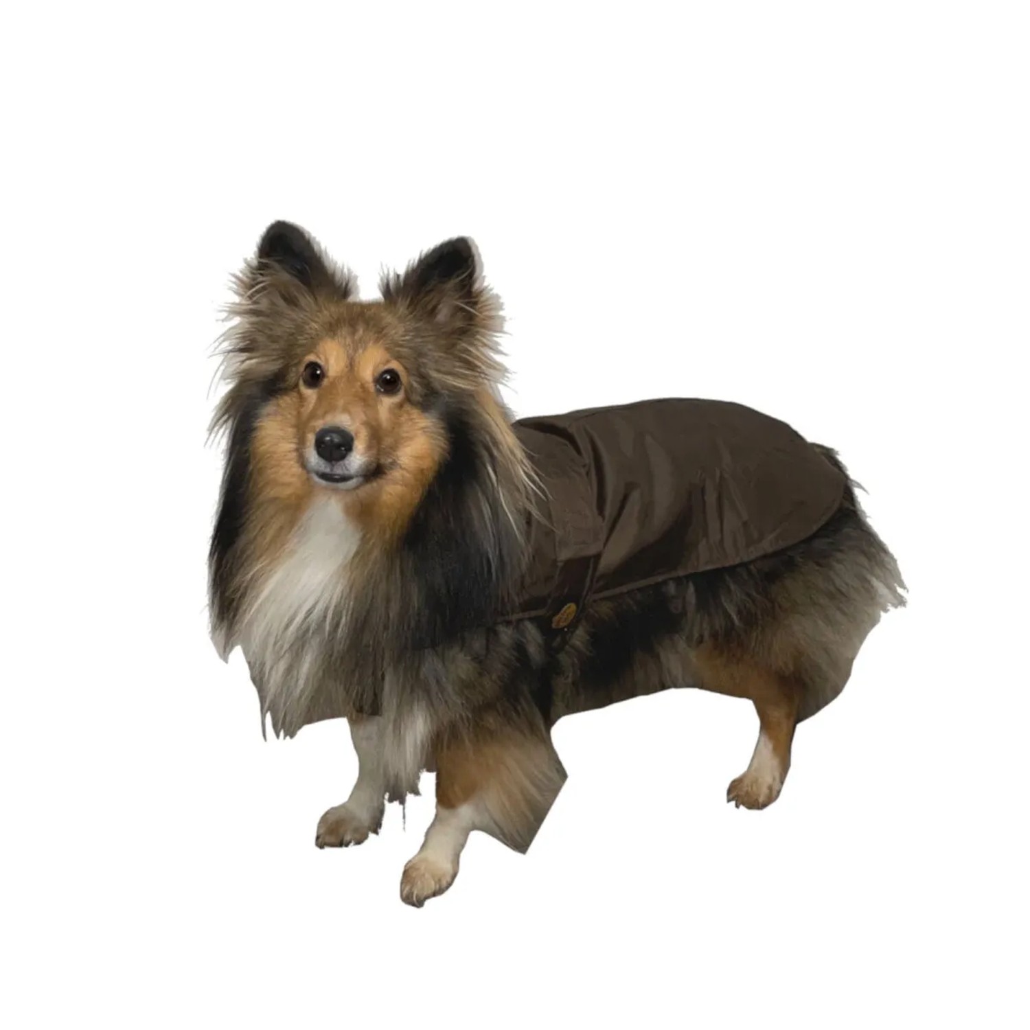 Fashion Dog Hunde-Regenmantel mit Fleecefutter Braun 33 cm