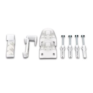 Montagematerial für vidaXL Verdunklungsrollo, inkl. Halterungen, Schrauben und Dübel.