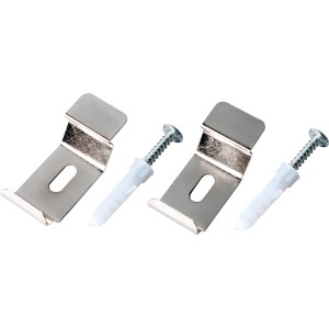 Wand- und Deckenbefestigung für Sedano Rollos, 2 Halterungen mit Schrauben und Dübel.