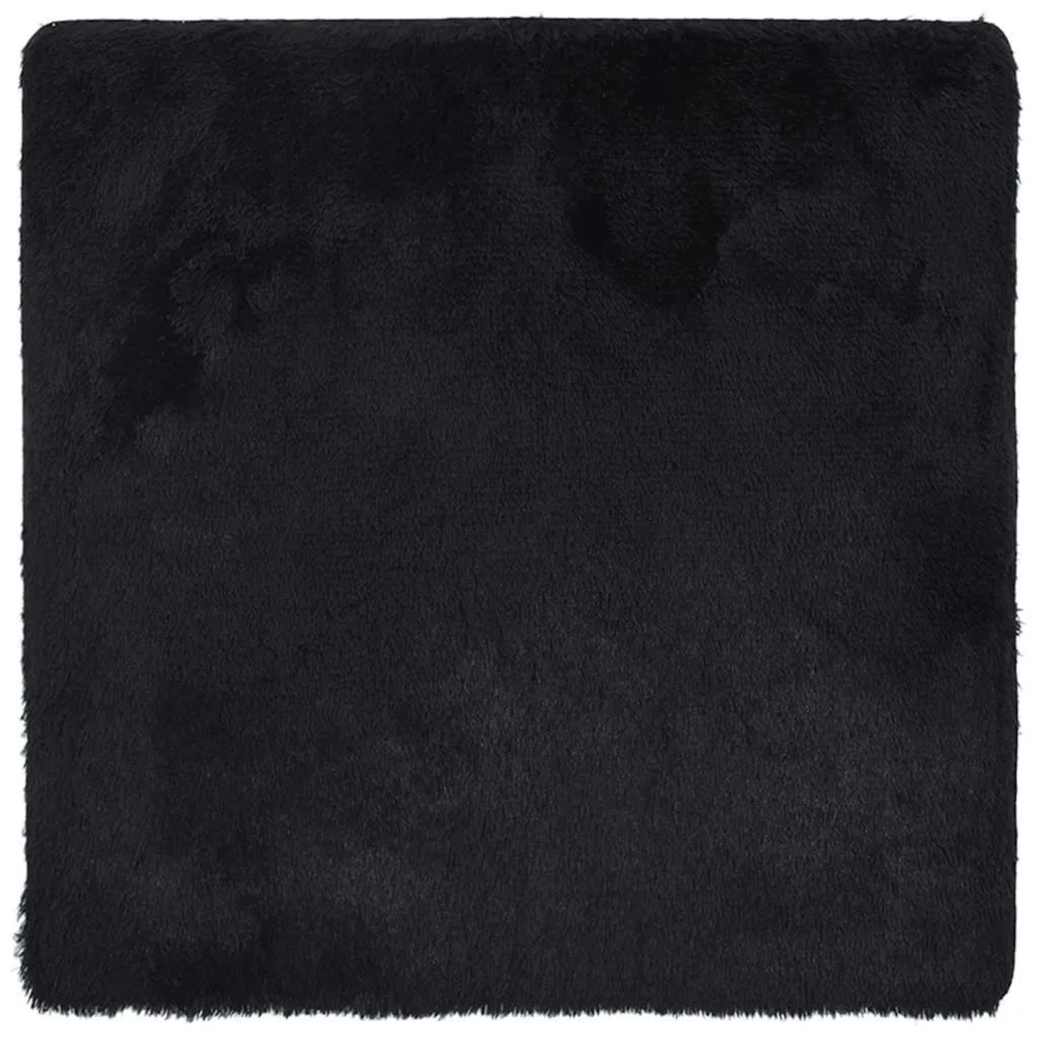 vidaXL Teppich Shaggy Hochflor NAVARRA Schwarz 120x120 cm Polyester 4102862 günstig online kaufen